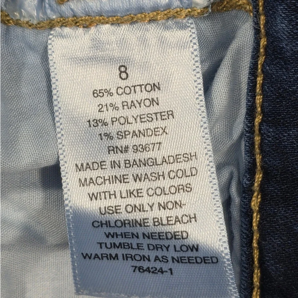 ana A New‎ Approach Womens High Rise Skinny Ankle Jeans Dark Wash Size 8